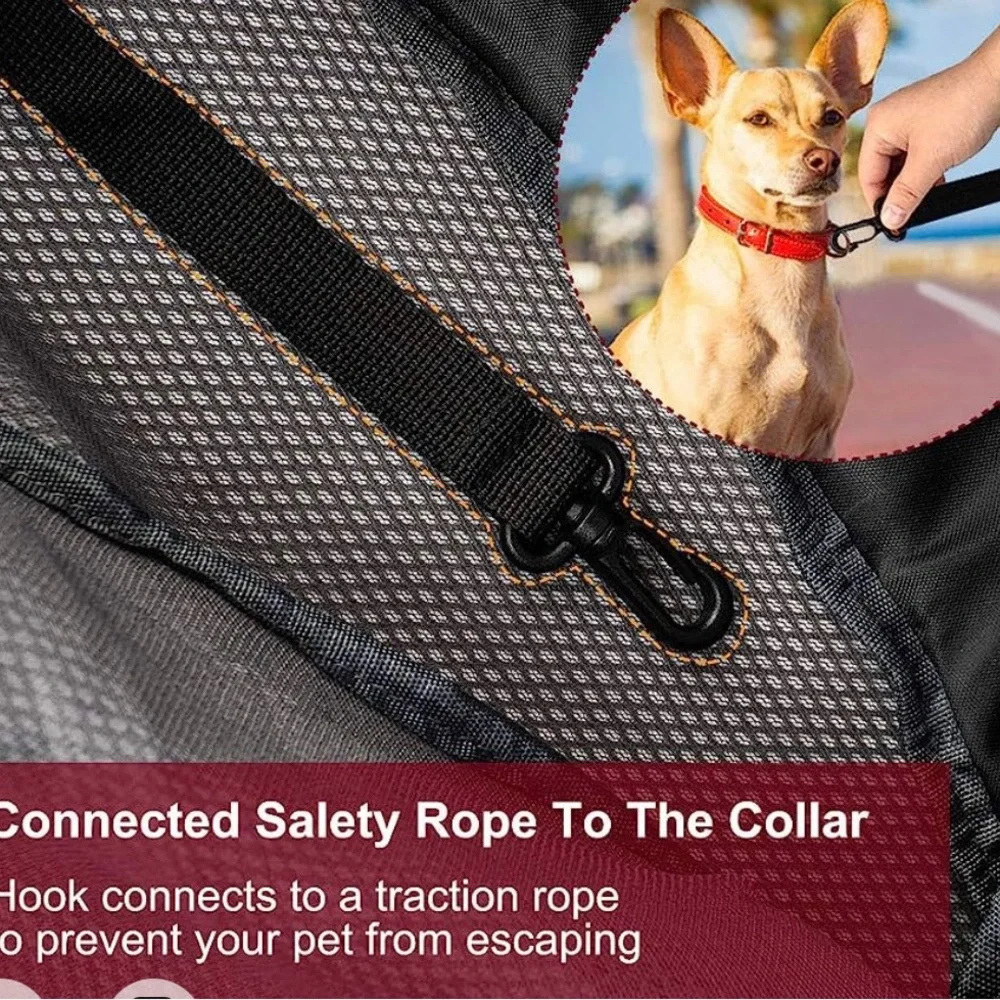 Pet Puppy Dog Mesh Sling Carry Pack Backpack Carrier Travel Tote Shoulder